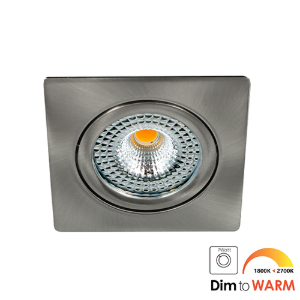 LED spot kantelbaar 5Watt vierkant NIKKEL IP65 dimbaar DTW – zonder driver-1