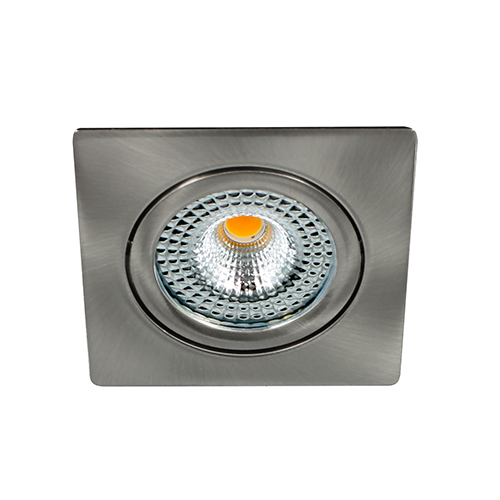 LED spot kantelbaar 5Watt vierkant NIKKEL IP65 dimbaar – zonder driver-1