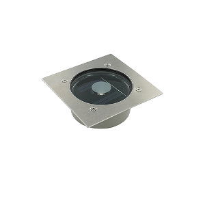 Solar LED grondspot 2x0.6Watt RVS vierkant IP44