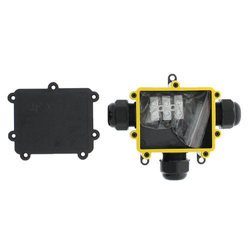 Aansluitdoos 3-voudig IP68 waterdicht zwart 10-14mm-3