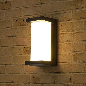 Wandlamp LED 12Watt ZWART 220Volt IP65 VER - Sfeer 1