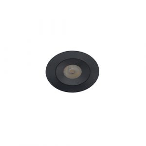 LED mini spot 40mm 3Watt rond ZWART IP68 dimbaar