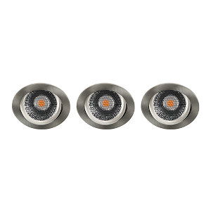 LED spot kantelbaar 5Watt rond NIKKEL IP65 dimbaar D5 SET3 - 2