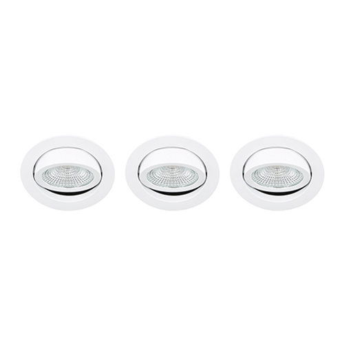 LED spot kantelbaar 5Watt rond WIT IP65 dimbaar D SET3 - 3