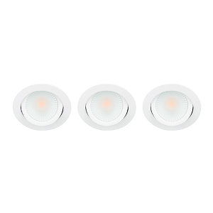 LED spot kantelbaar 5Watt rond WIT IP65 dimbaar D2 SET3 - 2