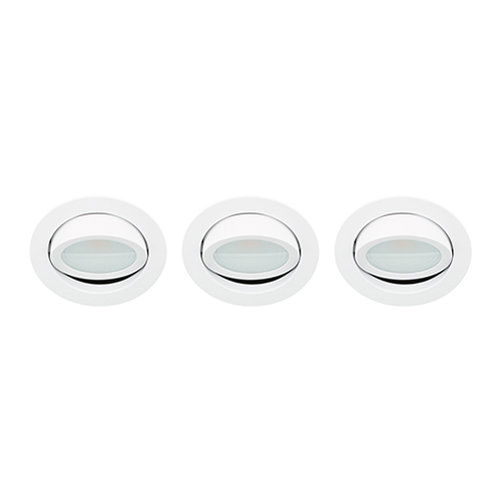 LED spot kantelbaar 5Watt rond WIT IP65 dimbaar D2 SET3 - 3