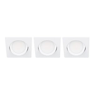 LED spot kantelbaar 5Watt vierkant WIT IP65 dimbaar D3 SET3 - 2