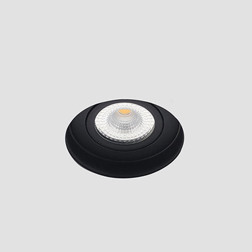 Bella Ondiepe LED trimless spot kantelbaar 5Watt rond ZWART IP65 dimbaar – interne driver