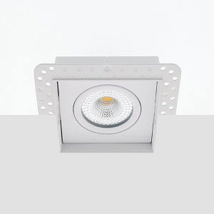 Bella Ondiepe LED trimless spot kantelbaar 5Watt vierkant WIT IP65 dimbaar – interne driver