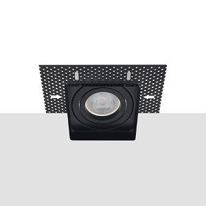 Philips LED trimless spot GU10 4.9Watt vierkant ZWART dimbaar