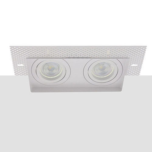 Philips LED trimless spot GU10 3.7Watt dubbel vierkant WIT dimbaar