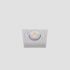 LED trimless spot GU10 COB 6Watt vierkant WIT dimbaar