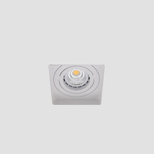 LED trimless spot GU10 COB 6Watt vierkant WIT dimbaar