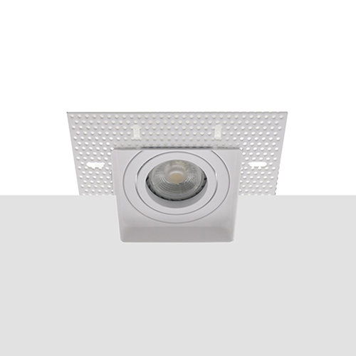 LED trimless spot GU10 COB 7Watt vierkant WIT dimbaar