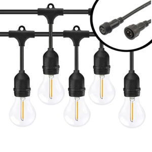 10m Arena LED Prikkabel - normaal of met Druppel effect - IP65 Lichtsnoer Buiten - koppelbaar - inclusief 10x E27 lampen