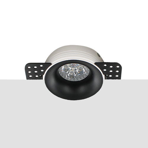 LED trimless spot GU10 4Watt rond ZWART dimbaar