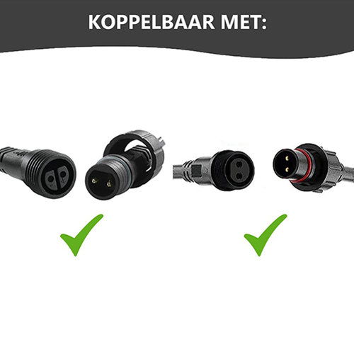 10m verlengkabel IP65 Prikkabel