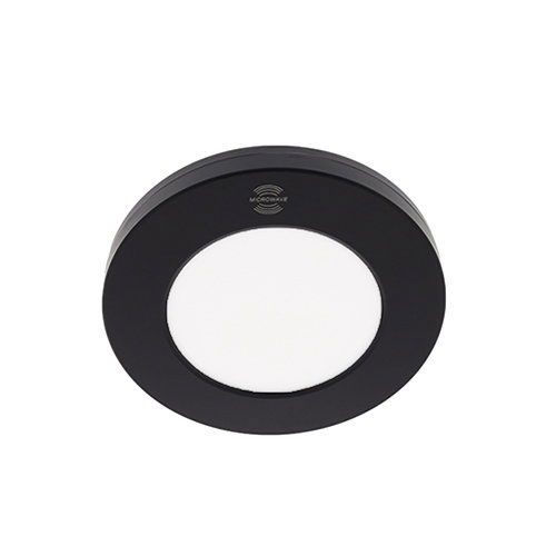 LED inbouwspot met ingebouwde bewegingssensor ZWART 3Watt rond microwave sensor