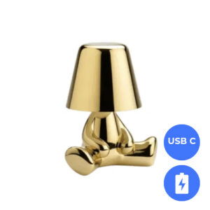 Oplaadbare LED Tafellamp - Denker - Dimbaar - USB-C - Golden Boy Joey