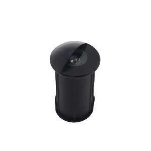 Rota LED mini grondspot 1Watt ZWART rond enkel IP65