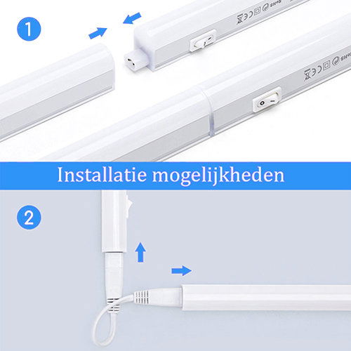 LED TL 22Watt armatuur 1520mm helder daglicht