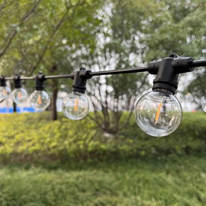 10m Arena LED Prikkabel - IP65 Lichtsnoer Buiten - koppelbaar - Lampjes Slinger - inclusief 20x E12 lampen