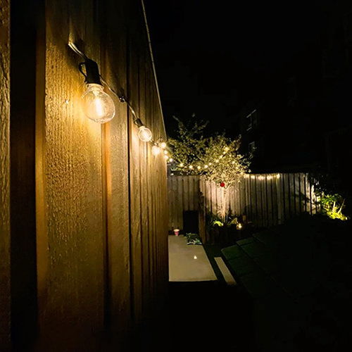 10m Arena LED Prikkabel - IP65 Lichtsnoer Buiten - koppelbaar - Lampjes Slinger - inclusief 20x E12 lampen