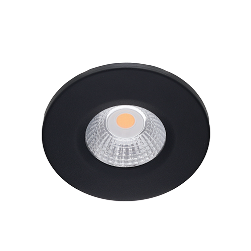 Boga LED spot 5Watt rond ZWART dimbaar - interne driver