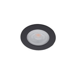 Donna LED meubelspot 3Watt rond ZWART - Extreem laag 15mm