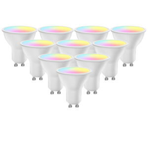 Set 10x GU10 Smart LED lamp 5Watt RGBW ZIGBEE