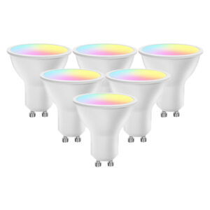 Set 6x GU10 Smart LED lamp 5Watt RGBW ZIGBEE