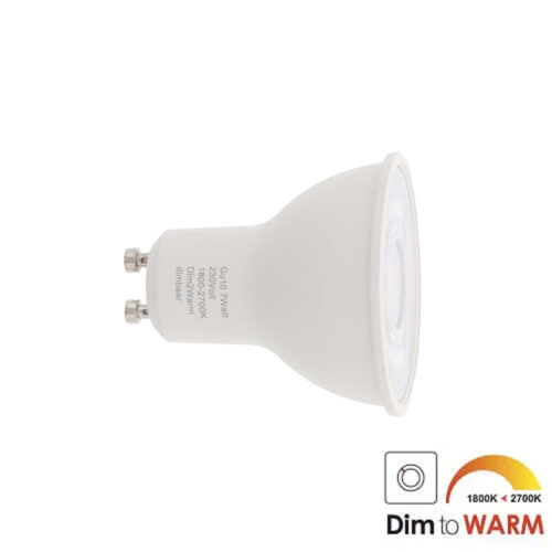 LED lamp GU10 7Watt dimbaar Dim to Warm