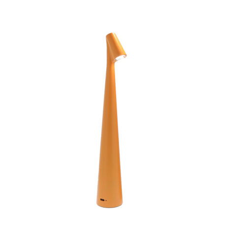 Nordic Design LED Tafellamp Oplaadbaar oranje - USB-C - 34cm Dimbaar