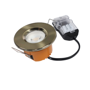 LED fire rated inbouwspot 6Watt rond BRONS ANTIEK IP65 dimbaar - CCT - interne driver - brandvertragend