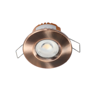 LED fire rated inbouwspot 6Watt rond KOPER IP65 dimbaar - CCT - interne driver - brandvertragend