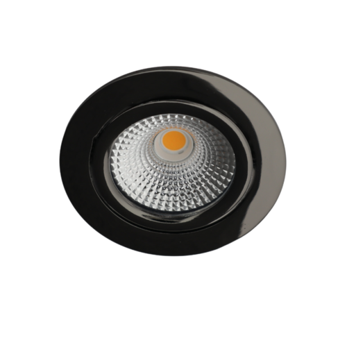 Bella Ondiepe LED spot kantelbaar 5Watt rond GUNMETAL IP65 dimbaar