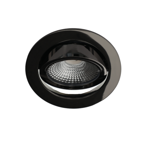 Bella Ondiepe LED spot kantelbaar 5Watt rond GUNMETAL IP65 dimbaar