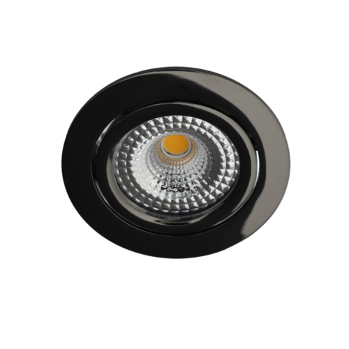 Bella Ondiepe LED spot kantelbaar 5Watt rond GUNMETAL IP65 dimbaar - interne driver