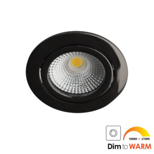 Bella Ondiepe LED spot kantelbaar 7Watt rond GUNMETAL IP65 dimbaar - dim to warm