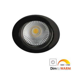 Bella Ondiepe LED spot kantelbaar 7Watt rond GUNMETAL IP65 dimbaar - dim to warm